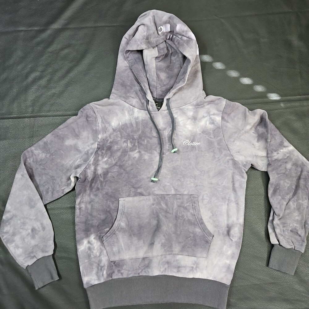 NWT CLOTTEE By CLOT Tie Dye Script Logo Popover Hoodie